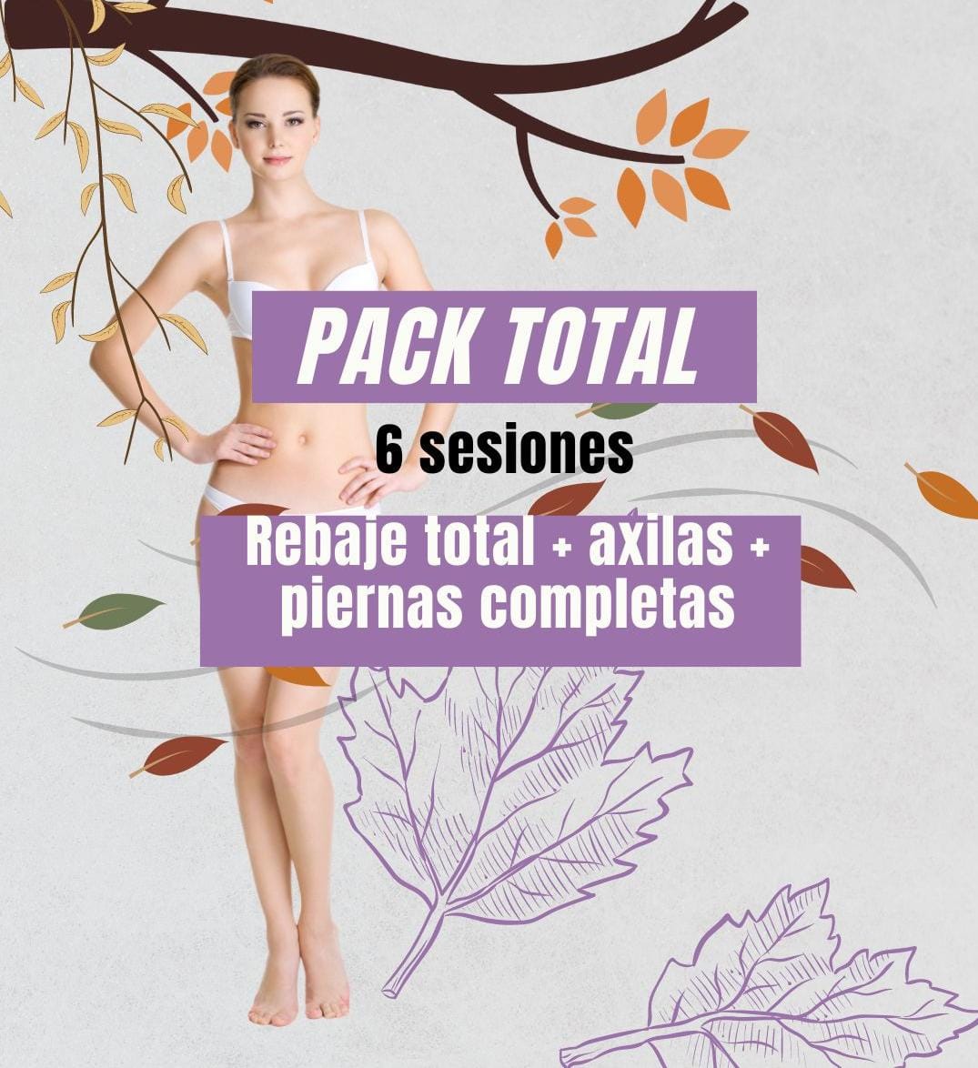 Pack Total (Piernas completas, Rebaje total y Axilas)